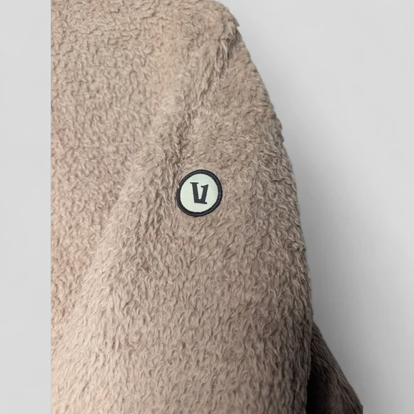 Vuori Umber Pink Sherpa Jacket Small Zip Up Coat - Picture 7 of 13